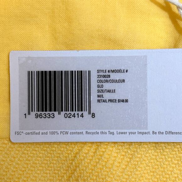 Outerknown CHROMA BLANKET SKIRT Jacket Shacket in GLO Yellow Womens M/L NWT $148 - Picture 4 of 5